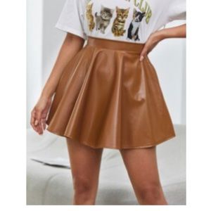 Shein Faux Leather Skirt
